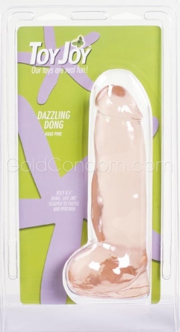 Dildo Dazzling Dong van Toy Joy  21 cm - Roze