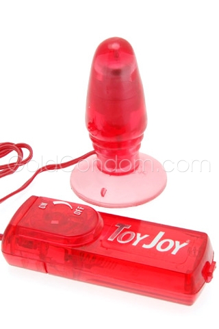 Anal plug Toy Joy multivitesse vibreur - Rouge 