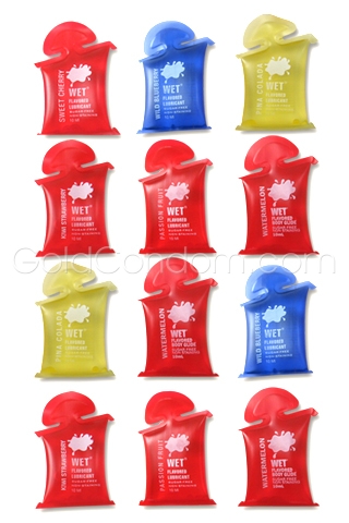 Dosis Flavored Lube van Wet � 10 x 10 ml