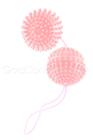 Roze Geishaballen in tedere jelly, van Toy Joy 