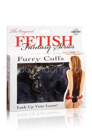 Menottes en fourrure noire - Fetish Fantasy
