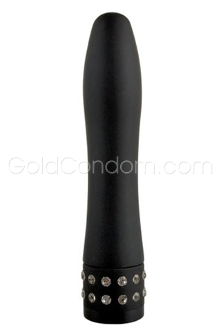 Razzle Dazzle - Zwarte vibrator met strass