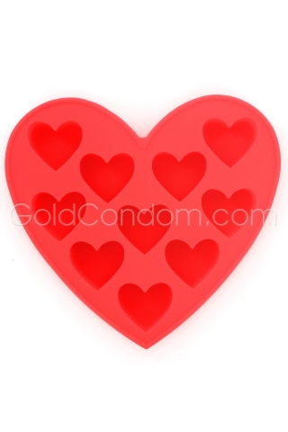 Bac � gla�ons en forme de coeurs
