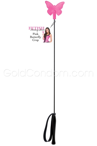 Cravache Papillon Rose 70 cm Fetish Fantasy