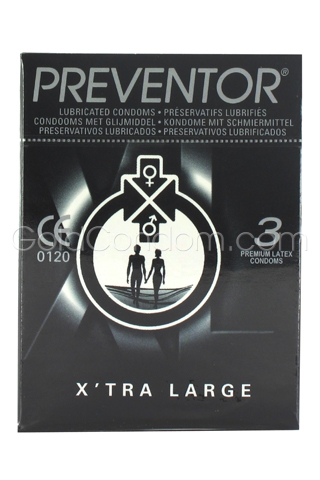 3 Pr�servatifs X-Tra Large Preventor