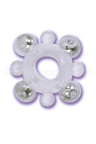 Anneau de p�nis avec perles - Basic Essentials