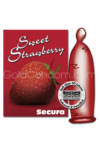 1 Pr�servatif Secura � la fraise