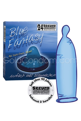 3 Condooms Secura Blue Fantasy