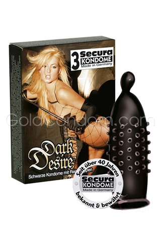 3 pr�servatifs Secura Dark Desire