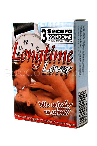 3 Secura Longtime Lover - Pr�servatifs retardants