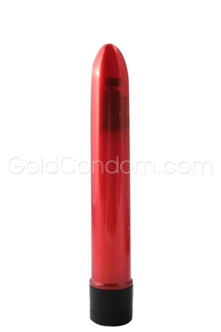 Vibromasseur Retro Ultra Slimline Rouge 17 cm