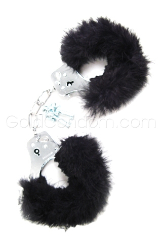 Menottes Fetish Fantasy en plumes noires