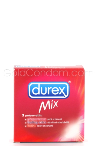 3 pr�servatifs vari�s : Durex MIX