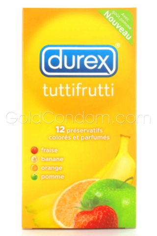  Durex TUTTIFRUTTI - 4 parfums - NOUVEAU