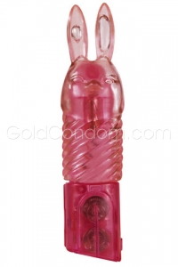 Mini Stimulator Rabbit in roze jelly Toy Joy