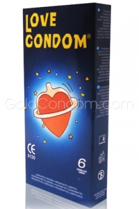 6 pr�servatifs lubrifi�s extra-fin Love Condom