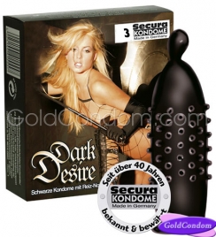 3 pr�servatifs Secura Dark Desire