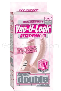 Double Gode R�aliste Vac-U-lock