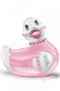Mini Canard vibrant Bondage - Rose et Blanc