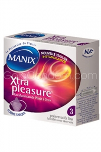3 pr�servatifs Manix Xtra Pleasure 