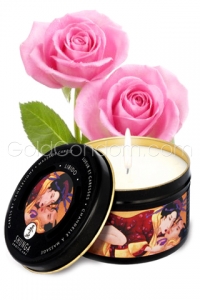 Bougie de Massage Aphrodisiaque Rose Shunga