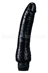 Vibromasseur g�latine noir 23 cm 