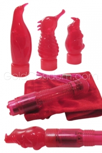 3 Stimulateurs de clitoris en 1 avec 3 Party Kit