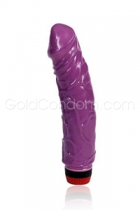 Vibromasseur r�aliste en jelly lavande 22 cm 
