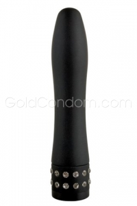Razzle Dazzle - Zwarte vibrator met strass