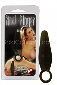 Doigt anal noir 5 cm