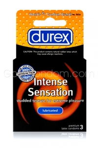 Durex Sensation Intense - 3 pr�servatifs textur�s 