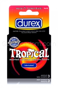 Durex Tropical -  3 pr�servatifs color�s 