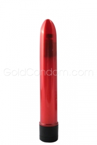 Vibromasseur Retro Ultra Slimline Rouge 17 cm