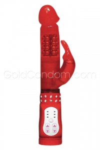 Diamond Affairs Vibro rabbit 24 cm rouge 