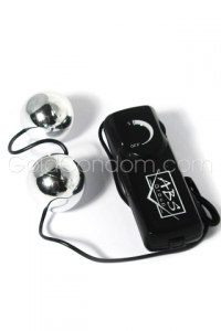 Boules de Geisha vibrantes argent � t�l�commande