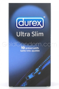 Durex Slim - 10 pr�servatifs plus �troits