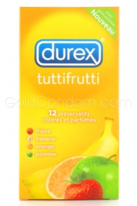  Durex TUTTIFRUTTI - 4 parfums - NOUVEAU