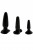 Kistje 3 Zwarte Butt Plugs
