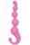 L'AMOUR silicone beaded chapelet anal rose
