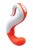 Delight vibromasseur orange/blanc + chargeur