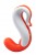 Delight vibromasseur orange/blanc + chargeur