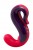 Delight vibromasseur rouge indien/mauve + chargeur