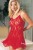 Nuisette �vas�e Florale Legavenue Couleur Rouge 