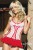 Body-Jupe � Coeurs Blanc et Rouge