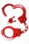 Menottes en m�tal rouge Fetish Fantasy
