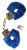 Menottes Fetish Fantasy en fourrure bleue