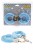 Menottes de poignets recouvertes de fourrure bleue