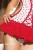 Body-Jupe � Coeurs Blanc et Rouge