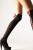 Bas nylon Lacets rouges S-M