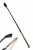 Cravache rigide avec un manche en cristaux dor�s
